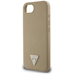 Dėklas Guess Grained Triangle MagSafe Apple iPhone 16e / 17e rudos spalvos - Image 6