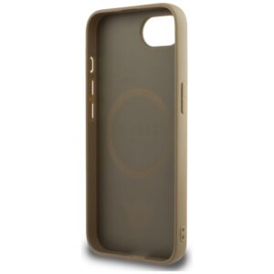 Dėklas Guess Grained Triangle MagSafe Apple iPhone 16e / 17e rudos spalvos - Image 7