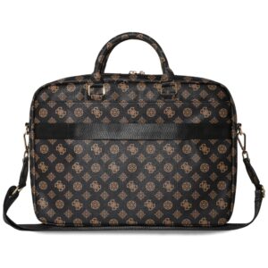 Bag Guess 4G Peony Front Pocket Zipper Triangle Logo 16" juodos spalvos - Image 2