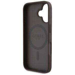 Dėklas Guess 4G Circle Classic Logo MagSafe Apple iPhone 16 rudos spalvos - Image 7