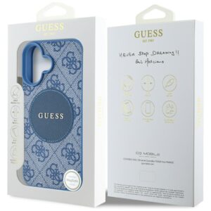 Dėklas Guess 4G Circle Classic Logo MagSafe Apple iPhone 16 blue - Image 8