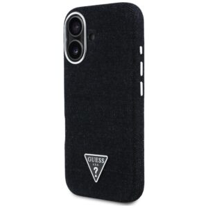 Dėklas Guess Denim Triangle Logo MagSafe Apple iPhone 16 juodos spalvos - Image 2
