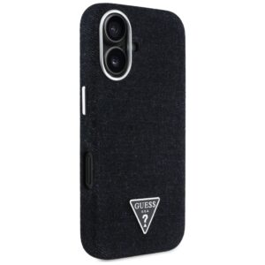 Dėklas Guess Denim Triangle Logo MagSafe Apple iPhone 16 juodos spalvos - Image 4