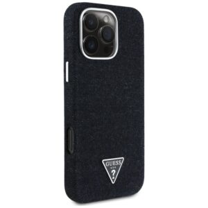 Dėklas Guess Denim Triangle Logo MagSafe Apple iPhone 16 Pro Max juodos spalvos - Image 4