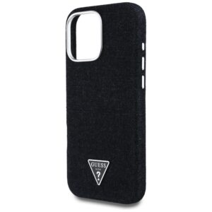 Dėklas Guess Denim Triangle Logo MagSafe Apple iPhone 16 Pro Max juodos spalvos - Image 6