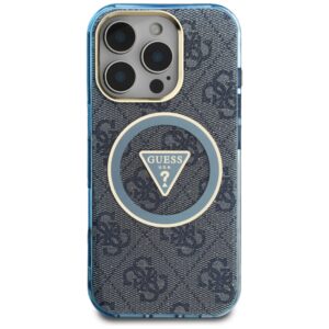 Dėklas Guess IML Metal Glitter 4G Circle Triangle MagSafe Apple iPhone 16 Pro Max blue - Image 3