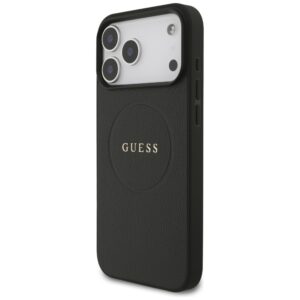 Guess Grained Ring MagSafe dėklas Apple iPhone 17 Pro Max juodos spalvos - Image 2