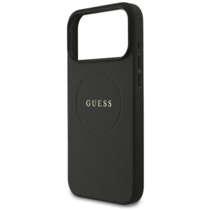 Guess Grained Ring MagSafe dėklas Apple iPhone 17 Pro Max juodos spalvos - Image 6