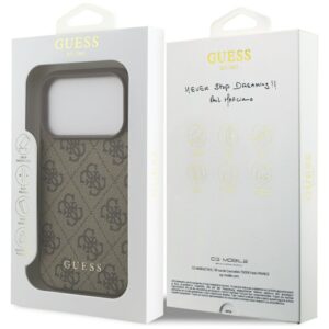 Guess 4G Classic Dėklas Apple iPhone 17 Pro rudos spalvos - Image 8