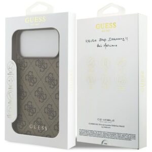 Guess 4G Classic Dėklas Apple iPhone 17 Pro Max rudos spalvos - Image 8