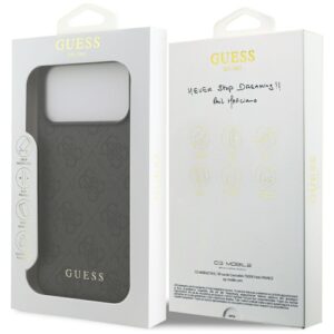 Guess 4G Classic dėklas skirtas Apple iPhone 17 Pro Max juodos spalvos - Image 8
