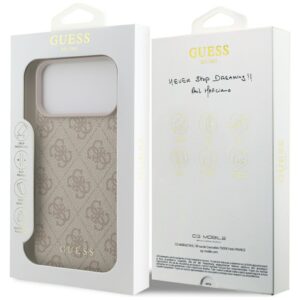 Guess 4G Classic Dėklas Apple iPhone 17 Pro Max rožinės spalvos - Image 8