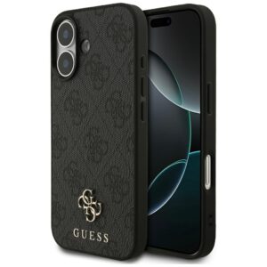 Guess 4G Small Classic Logo MagSafe dėklas Apple iPhone 17 juodos spalvos - Image 1