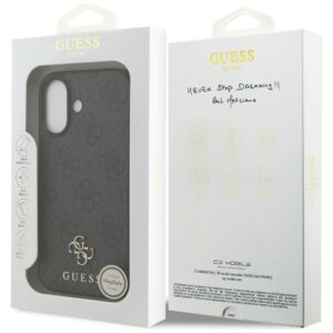 Guess 4G Small Classic Logo MagSafe dėklas Apple iPhone 17 juodos spalvos - Image 8