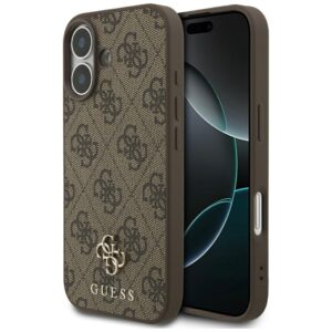 Guess 4G Small Classic Logo MagSafe dėklas Apple iPhone 17 rudos spalvos - Image 1