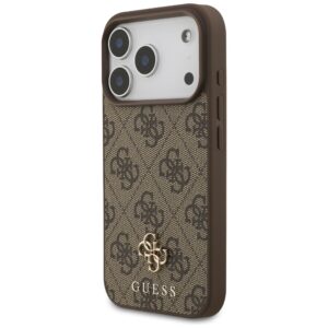 Guess 4G Small Classic Logo MagSafe dėklas Apple iPhone 17 Pro rudos spalvos - Image 2