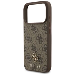 Guess 4G Small Classic Logo MagSafe dėklas Apple iPhone 17 Pro rudos spalvos - Image 6