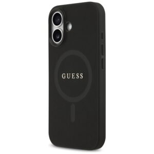 Guess Saffiano Classic Logo MagSafe dėklas Apple iPhone 17 juodos spalvos - Image 2