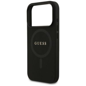 Guess Saffiano Classic Logo MagSafe dėklas Apple iPhone 17 Pro juodos spalvos - Image 6