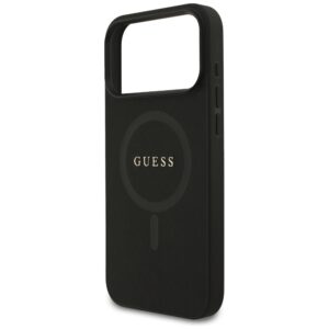 Guess Saffiano Classic Logo MagSafe dėklas Apple iPhone 17 Pro Max juodos spalvos - Image 6