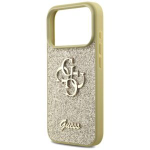 Guess Fixed Glitter Big 4G dėklas skirtas Apple iPhone 17 Pro gold - Image 6