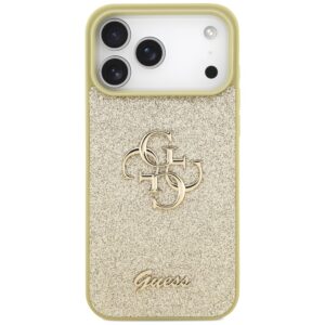 Guess Fixed Glitter Big 4G dėklas skirtas Apple iPhone 17 Pro Max gold - Image 3