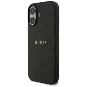 Guess Grained Ring MagSafe dėklas Apple iPhone 17 juodos spalvos - Image 2