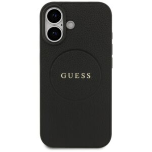Guess Grained Ring MagSafe dėklas Apple iPhone 17 juodos spalvos - Image 3