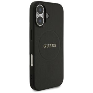 Guess Grained Ring MagSafe dėklas Apple iPhone 17 juodos spalvos - Image 4
