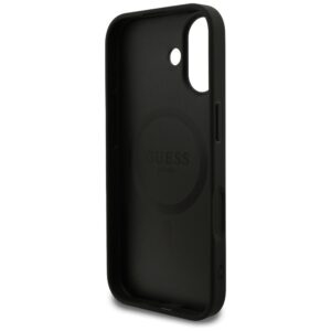 Guess Grained Ring MagSafe dėklas Apple iPhone 17 juodos spalvos - Image 7