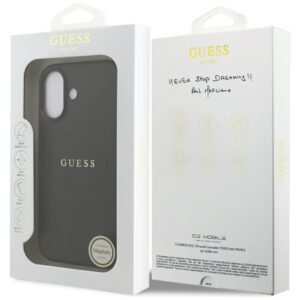Guess Grained Ring MagSafe dėklas Apple iPhone 17 juodos spalvos - Image 8