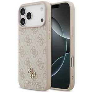 Guess 4G Small 4G and Classic MagSafe dėklas Apple iPhone 17 Pro Max rožinės spalvos - Image 1