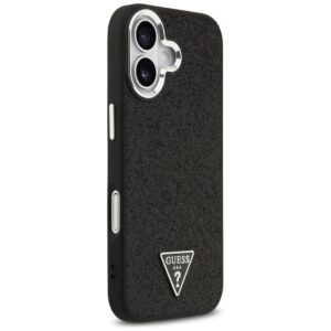 Dėklas Guess Glitter Triangle Logo MagSafe Apple iPhone 17 juodos spalvos - Image 4