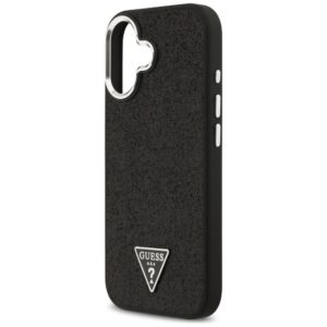 Dėklas Guess Glitter Triangle Logo MagSafe Apple iPhone 17 juodos spalvos - Image 6