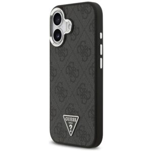 Dėklas Guess 4G Triangle Logo MagSafe Apple iPhone 17 juodos spalvos silver - Image 2