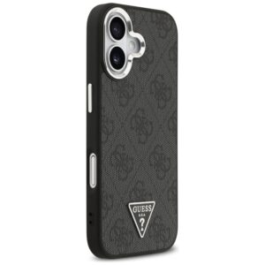 Dėklas Guess 4G Triangle Logo MagSafe Apple iPhone 17 juodos spalvos silver - Image 4