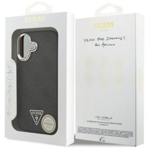 Dėklas Guess 4G Triangle Logo MagSafe Apple iPhone 17 juodos spalvos silver - Image 8