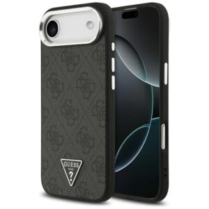 Dėklas Guess 4G Triangle Logo MagSafe Apple iPhone Air juodos spalvos silver
