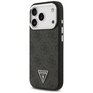 Dėklas Guess 4G Triangle Logo MagSafe Apple iPhone 17 Pro juodos spalvos silver - Image 2