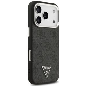 Dėklas Guess 4G Triangle Logo MagSafe Apple iPhone 17 Pro juodos spalvos silver - Image 4