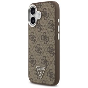 Dėklas Guess 4G Triangle Logo MagSafe Apple iPhone 17 rudos spalvos - Image 2