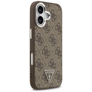 Dėklas Guess 4G Triangle Logo MagSafe Apple iPhone 17 rudos spalvos - Image 4