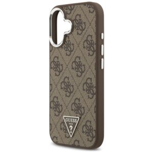 Dėklas Guess 4G Triangle Logo MagSafe Apple iPhone 17 rudos spalvos - Image 6