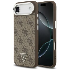 Dėklas Guess 4G Triangle Logo MagSafe Apple iPhone Air rudos spalvos