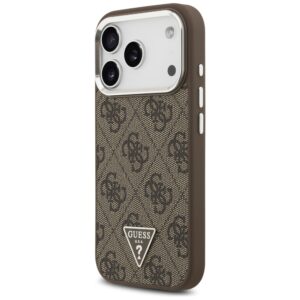 Dėklas Guess 4G Triangle Logo MagSafe Apple iPhone 17 Pro rudos spalvos - Image 2