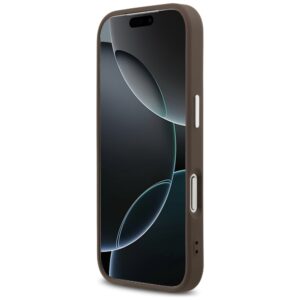 Dėklas Guess 4G Triangle Logo MagSafe Apple iPhone 17 Pro rudos spalvos - Image 5
