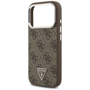 Dėklas Guess 4G Triangle Logo MagSafe Apple iPhone 17 Pro rudos spalvos - Image 6