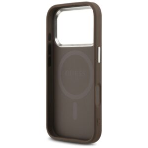 Dėklas Guess 4G Triangle Logo MagSafe Apple iPhone 17 Pro rudos spalvos - Image 7