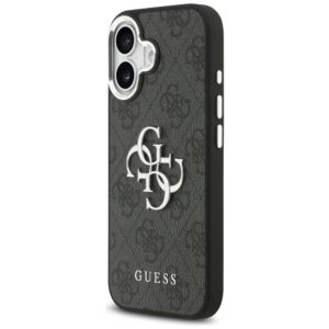 Dėklas Guess 4G Big 4G Classic Logo Apple iPhone 17 juodos spalvos silver - Image 2