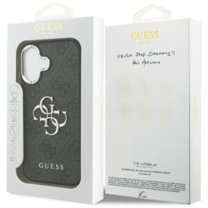 Dėklas Guess 4G Big 4G Classic Logo Apple iPhone 17 juodos spalvos silver - Image 8